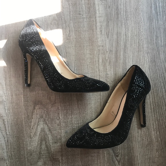 ZARA DAZZLING BLACK HEELS - Picture 8 of 8